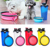 2-IN-1 PET WATER & FOOD TRAVEL BOTTLE WITH 2 FOLDABLE BOWLS